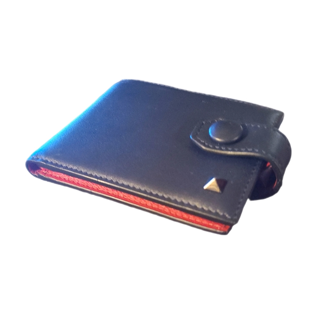 VALENTINO GARAVANI | Rockstud-Embellished Leather Bifold Wallet